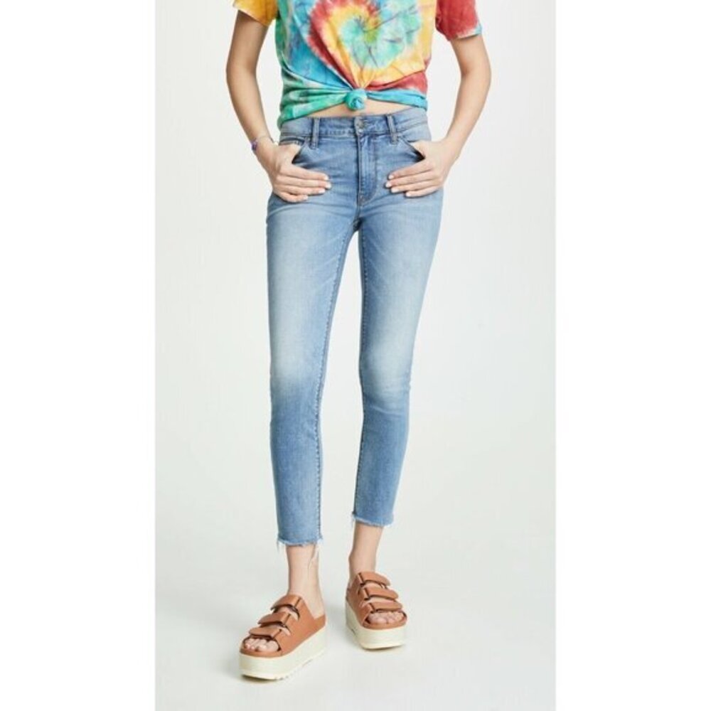 Hudson Jeans Tally Mid Rise Skinny Crop Stretch Denim Jeans SZ 24 NWT $195